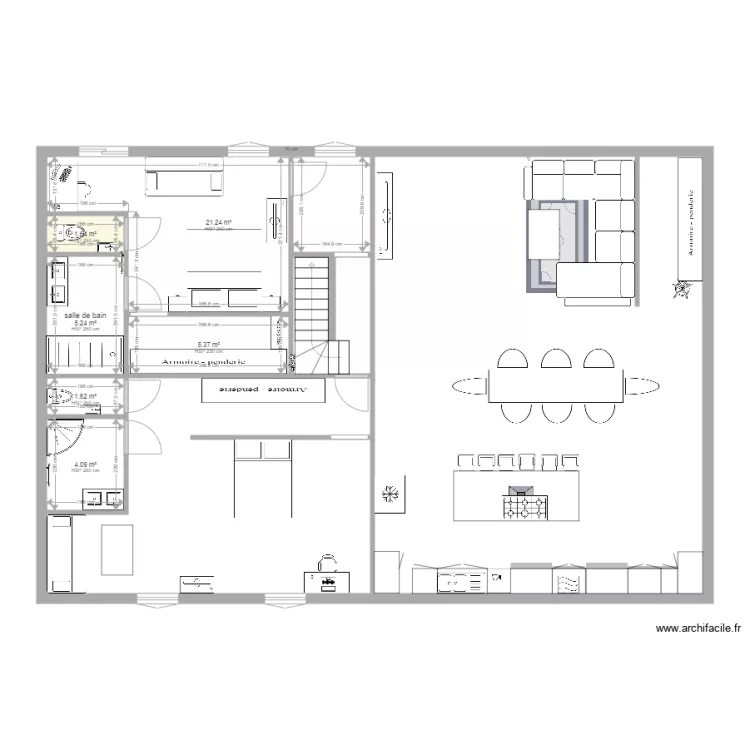 r&eacute;novation garagev2 etage. Plan de 