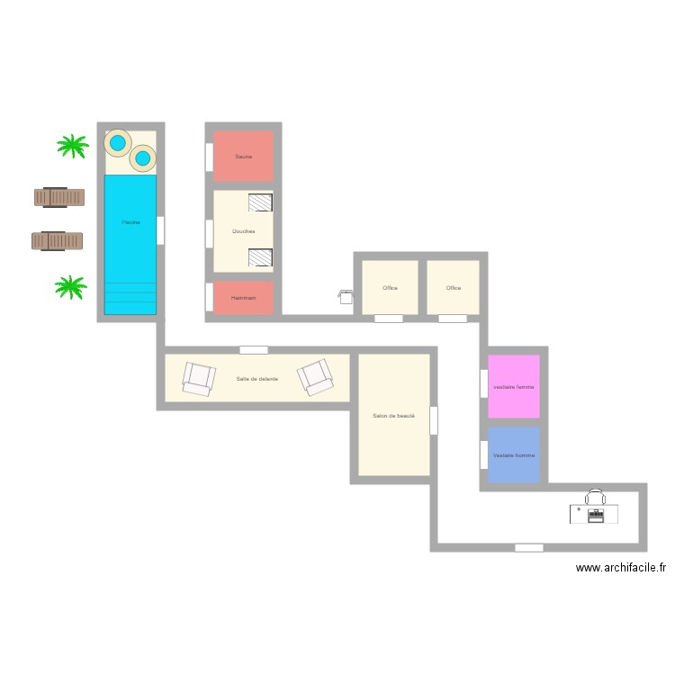 PLAN SPA. Plan de 0 pièce et 0 m2