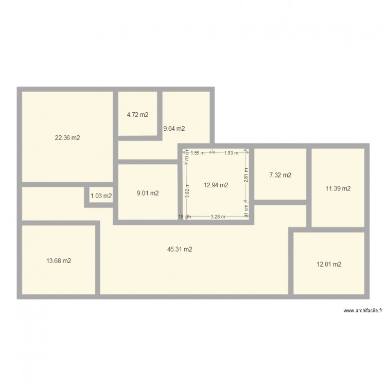 dal StG. Plan de 0 pièce et 0 m2