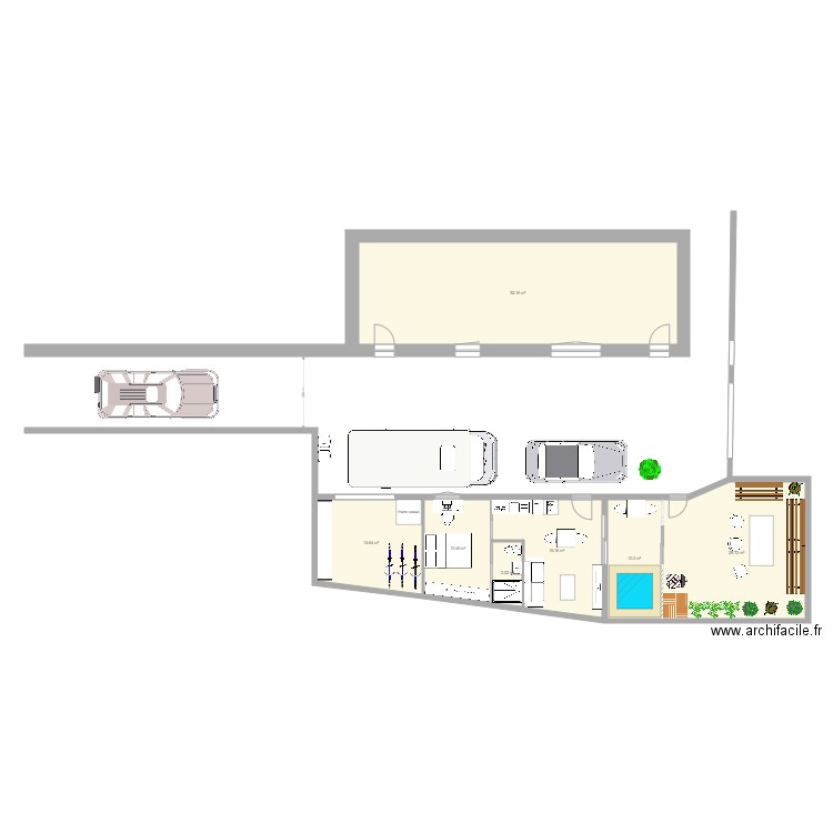 parking futur studio lambé. Plan de 0 pièce et 0 m2