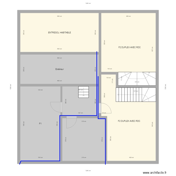 MC SS enedis. Plan de 7 pièces et 147 m2