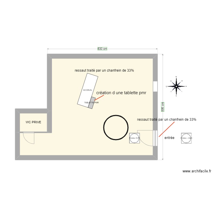 MON AME ET MOI. Plan de 2 pièces et 36 m2