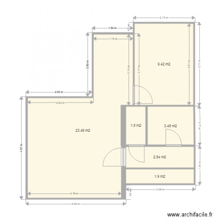 golf1. Plan de 0 pièce et 0 m2