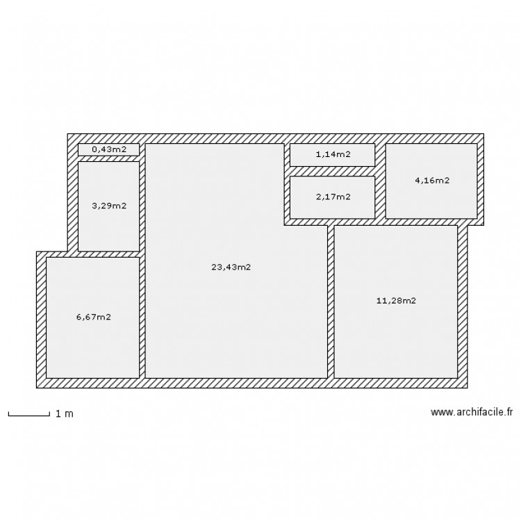 Bonne base m2. Plan de 0 pièce et 0 m2