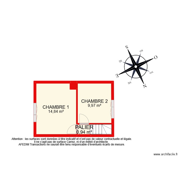 BI 10351 RDC. Plan de 26 pièces et 186 m2