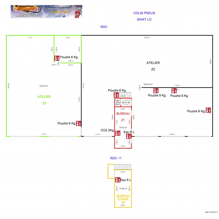 Plan COLIN PNEUS ST LO. Plan de 0 pièce et 0 m2