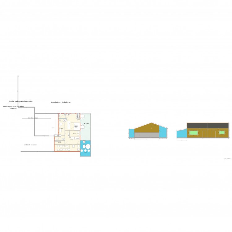 plan lagel facade. Plan de 0 pièce et 0 m2