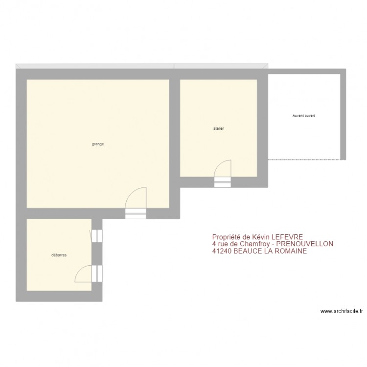 RDC AVANT TRAVAUX. Plan de 0 pièce et 0 m2