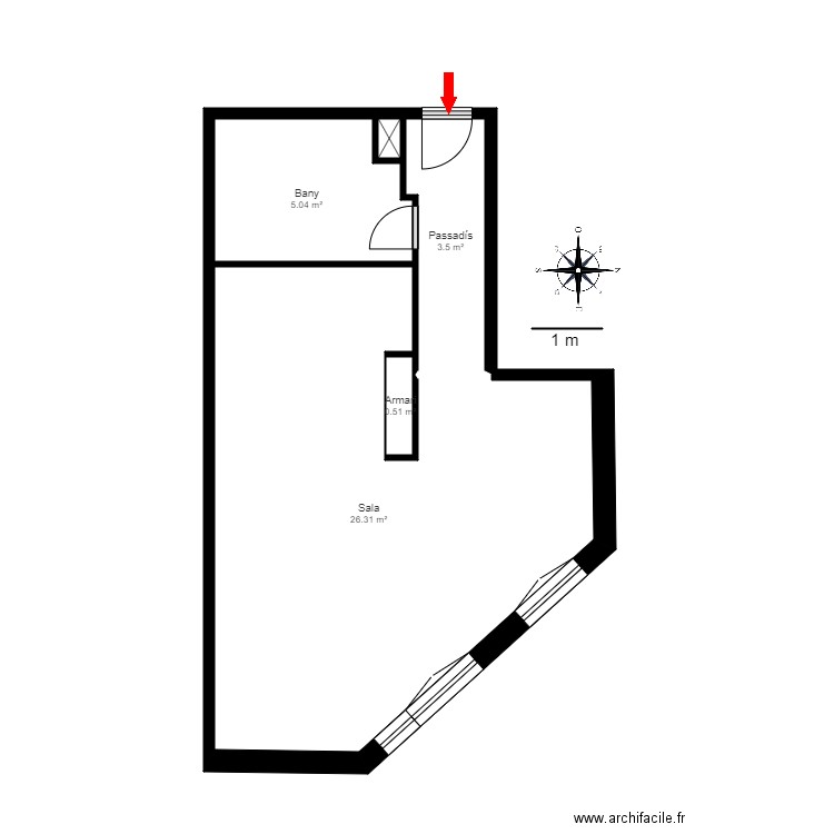 ed raco ap 1a 1b ransol canillo. Plan de 0 pièce et 0 m2
