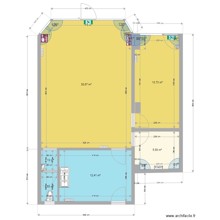 bibliothèque provisoire. Plan de 0 pièce et 0 m2