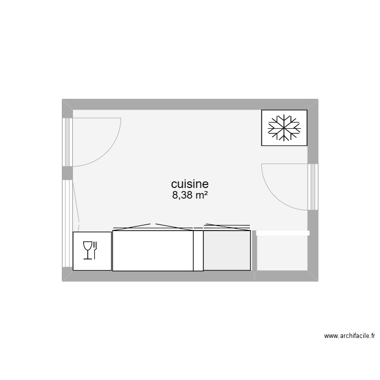 cuisine. Plan de 0 pièce et 0 m2