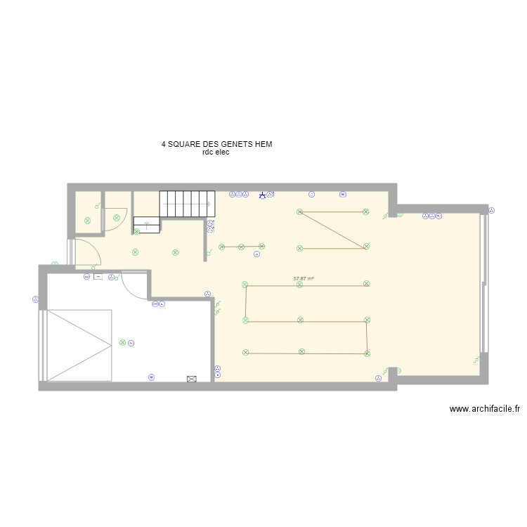 rdc hem elec MODIFIE. Plan de 0 pièce et 0 m2