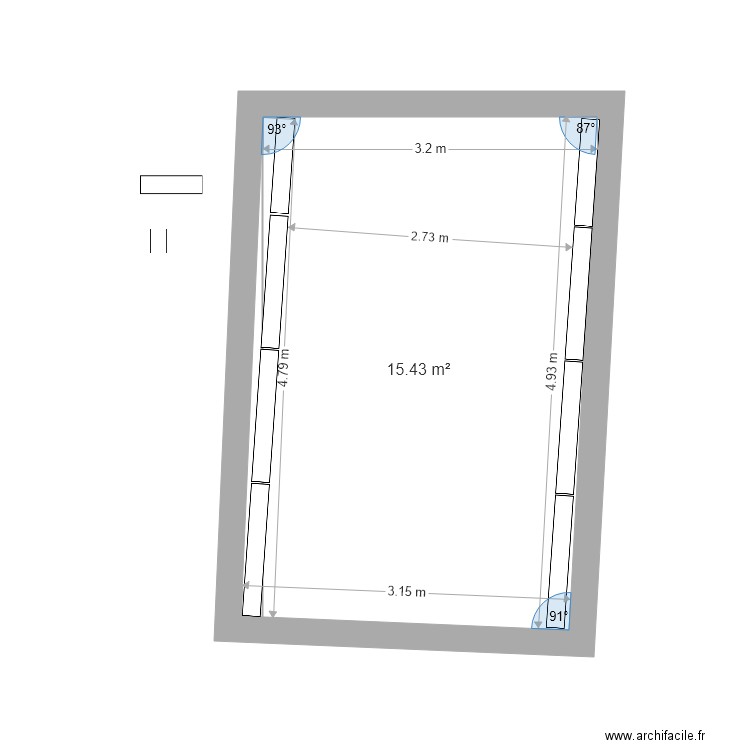chambre avec sol dispo 2. Plan de 0 pièce et 0 m2