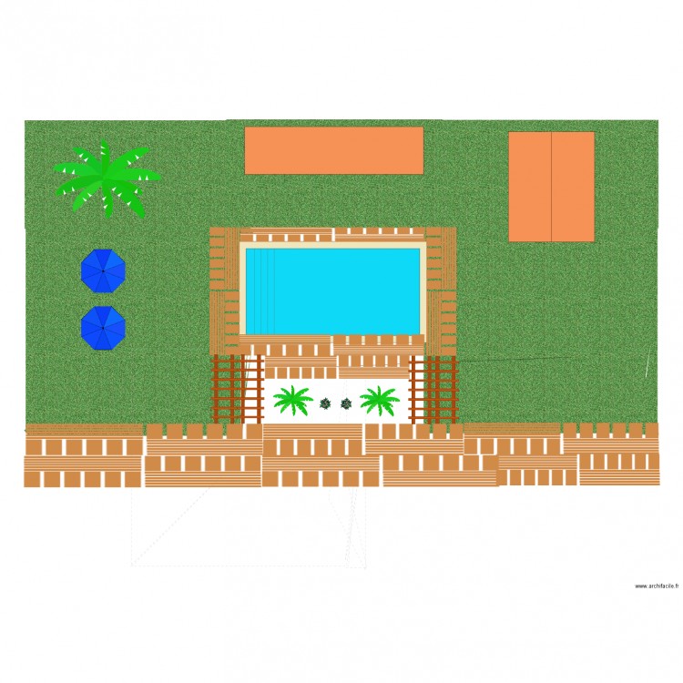 piscine jardin2. Plan de 0 pièce et 0 m2