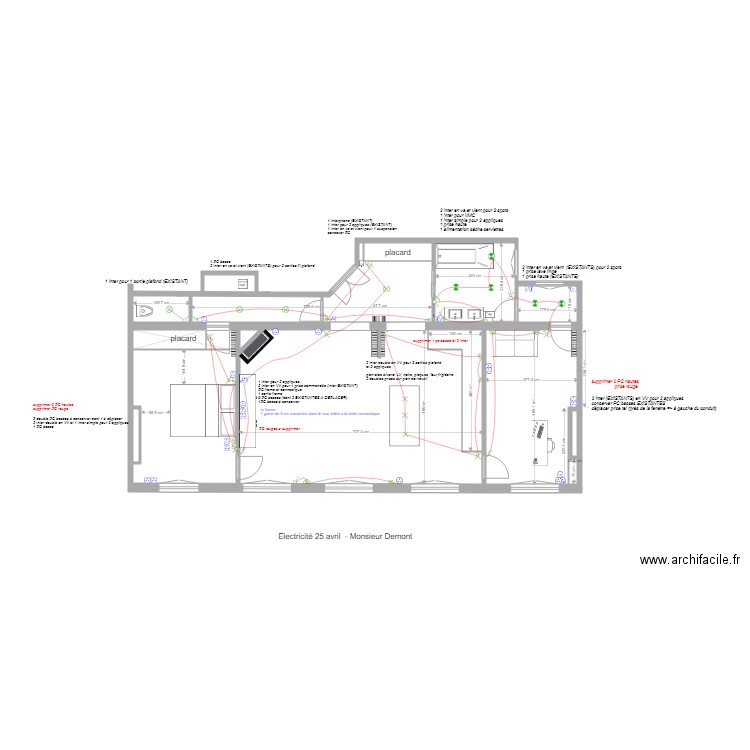 demon projet electricité. Plan de 0 pièce et 0 m2