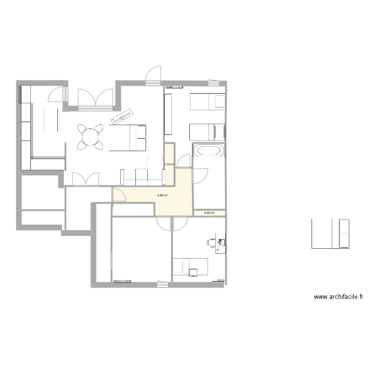 APPART 2. Plan de 0 pièce et 0 m2