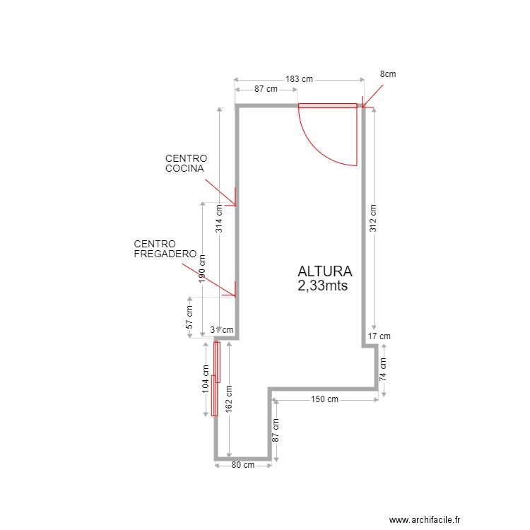 MONTSERRAT CAMI COCINA. Plan de 0 pièce et 0 m2