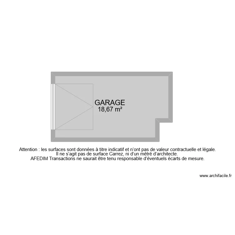 BI 9004 GARAGE. Plan de 