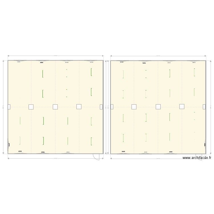 1200 x 1200. Plan de 2 pièces et 293 m2