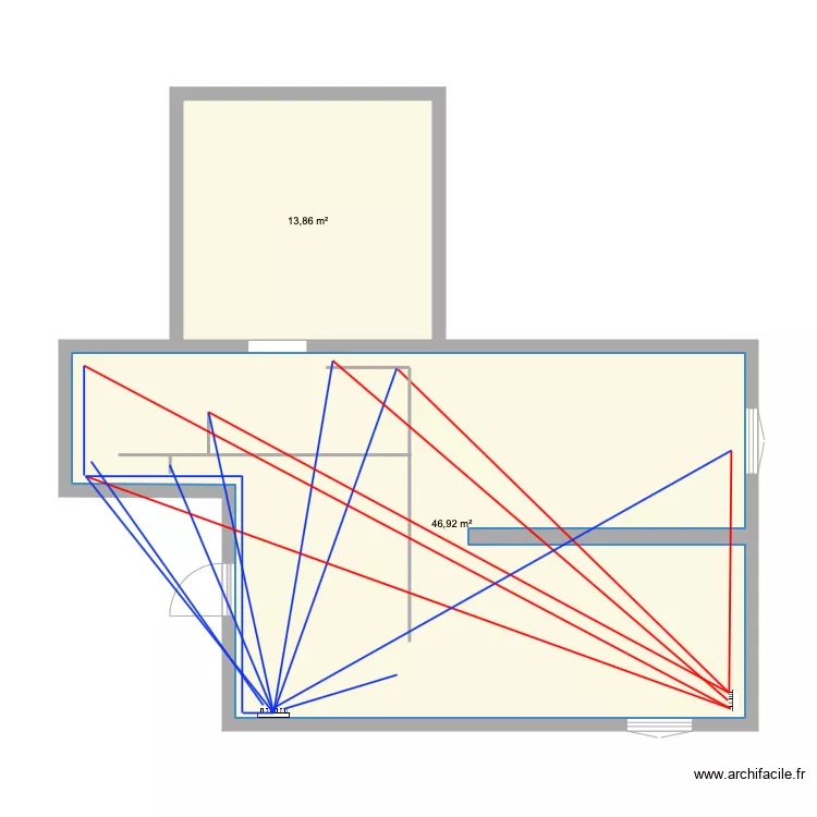 Chalet sans rien . Plan de 