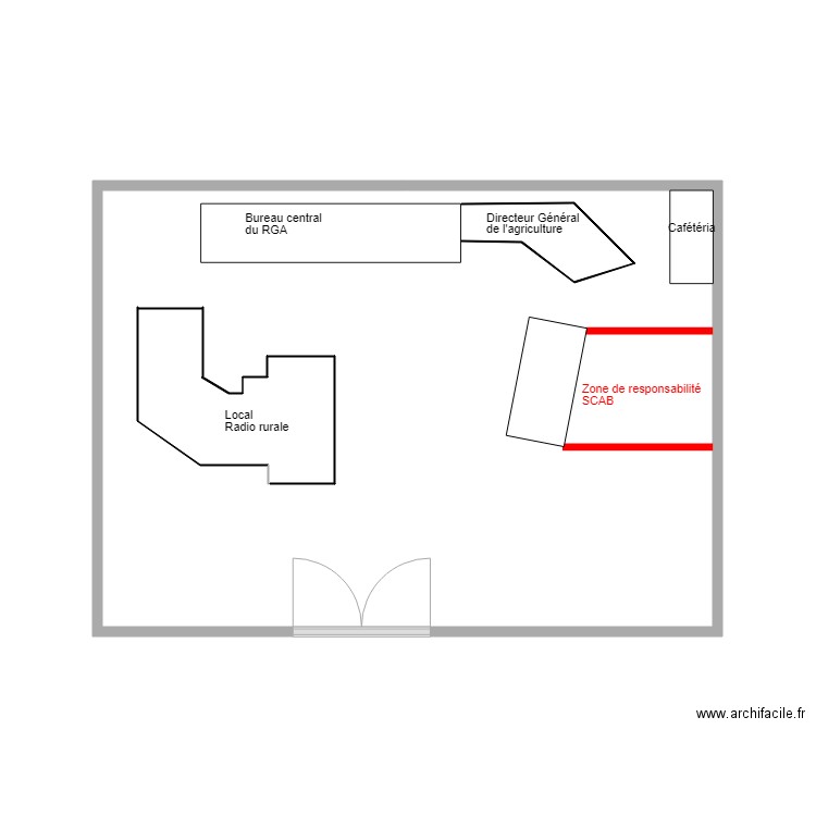 Chantier Société CP Radio rurale. Plan de 0 pièce et 0 m2