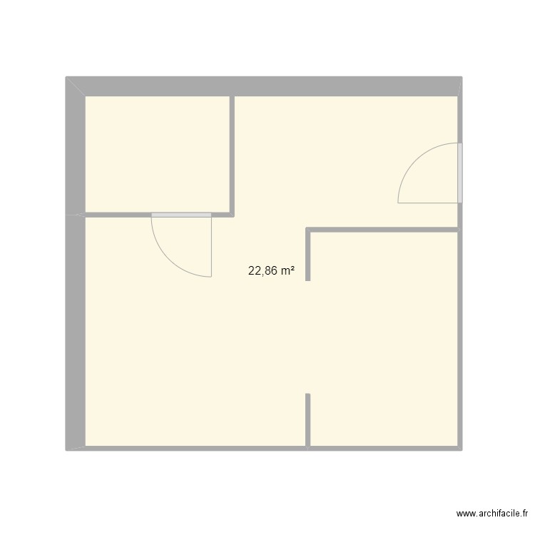 Studio. Plan de 0 pièce et 0 m2