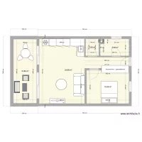 salon / cuisine DUPLEX - ANTIBES