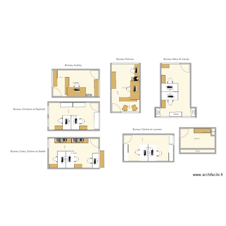 Retour du 6. Plan de 10 pièces et 82 m2