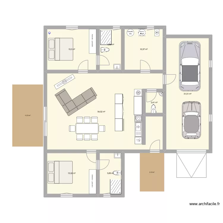 plan maison 3D. Plan de 8 et 137 m² plan maison 3D. Plan de 8 et 137 m²