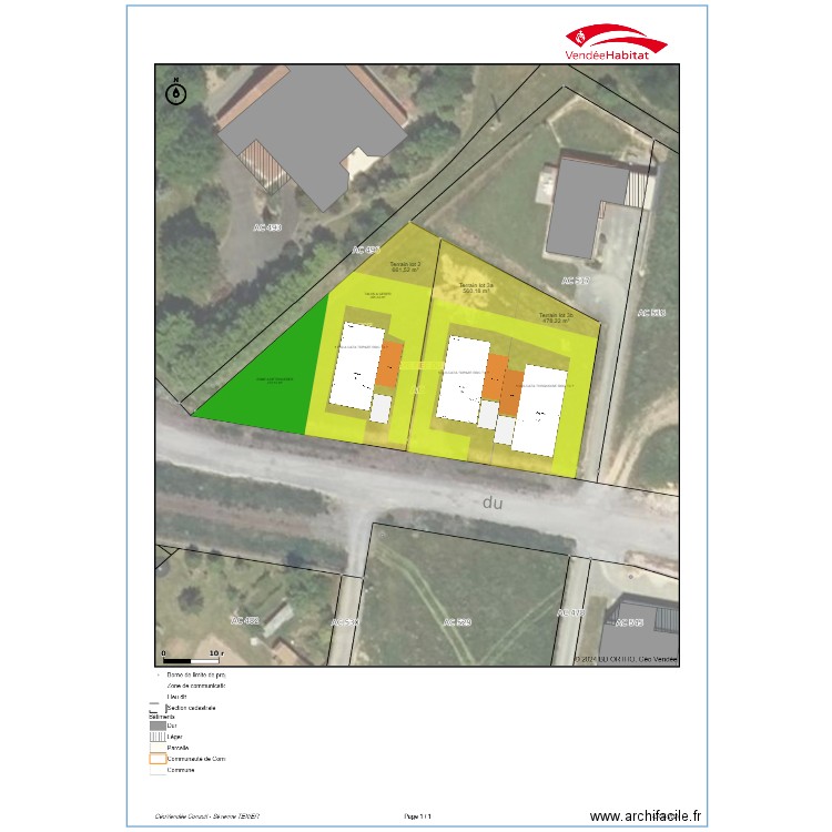 La Chataigneraie - Fief du rocher lot 2 et 3. Plan de 0 pièce et 0 m2