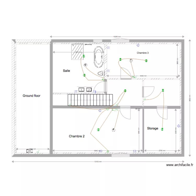 St Brevin house etage 2. Plan de St Brevin house etage 2. Plan de