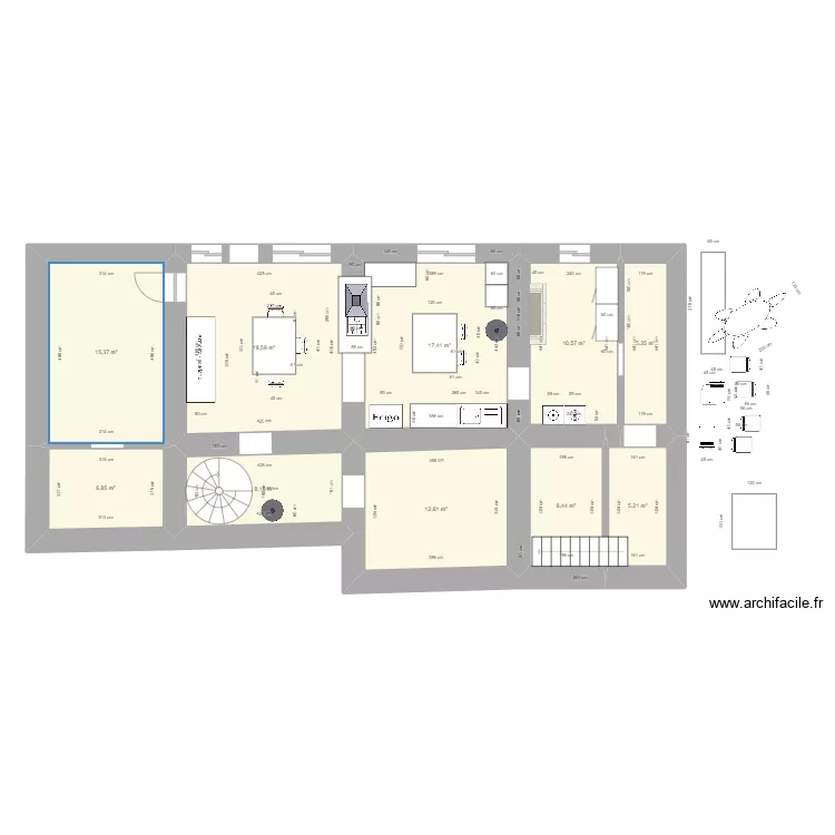 Maison Plombieres RDC 2. Plan de 