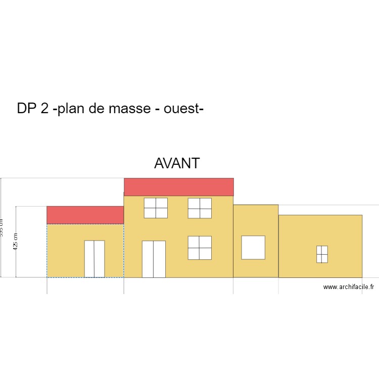 DP2- plan de masse -OUEST- agrandissement après -2-. Plan de 0 pièce et 0 m2