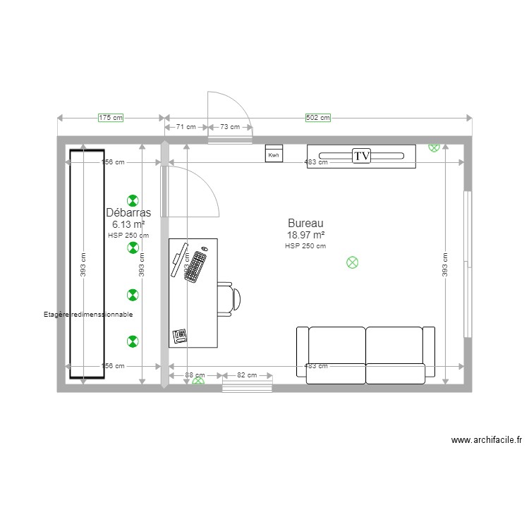 garage2. Plan de 0 pièce et 0 m2