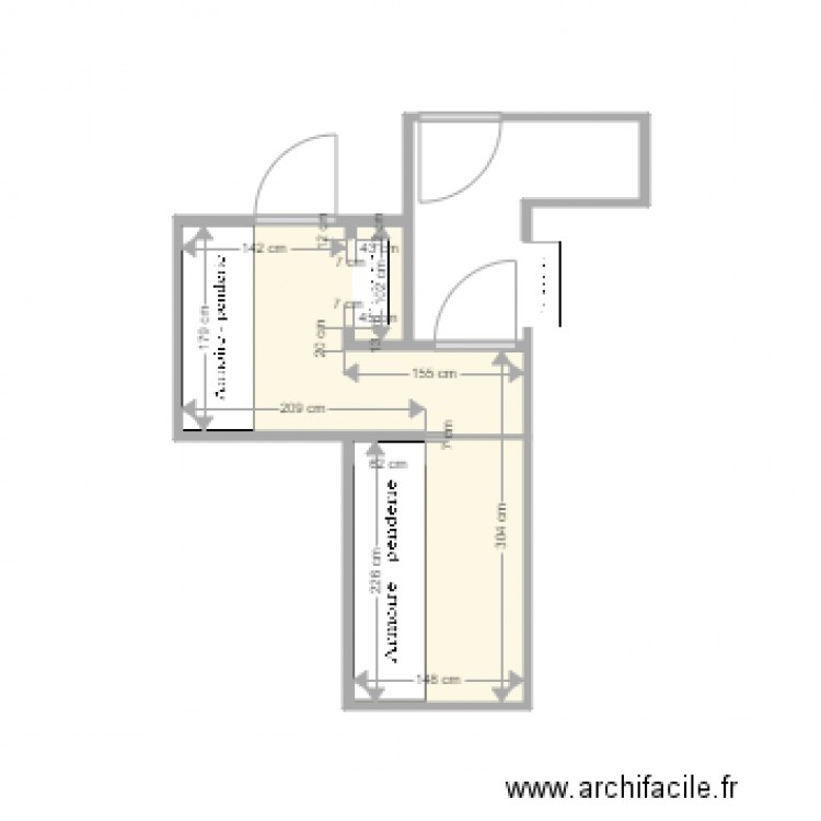 COULOIR 1. Plan de 0 pièce et 0 m2