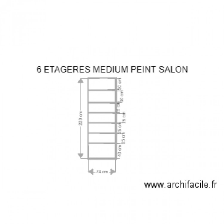 étagères salon. Plan de 0 pièce et 0 m2