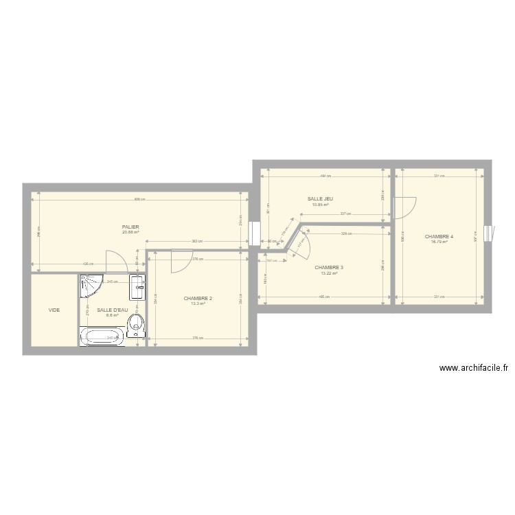 MAISON ETAGE. Plan de 0 pièce et 0 m2