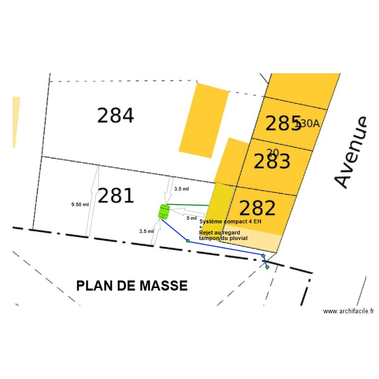 Fouraste. Plan de 0 pièce et 0 m2