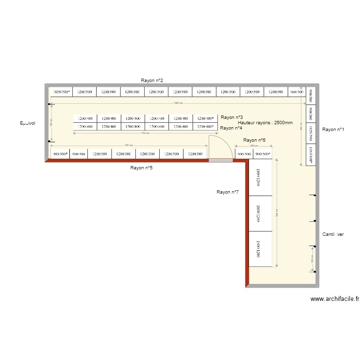 Regional Visétoise RVH ok. Plan de 1 pièce et 71 m2