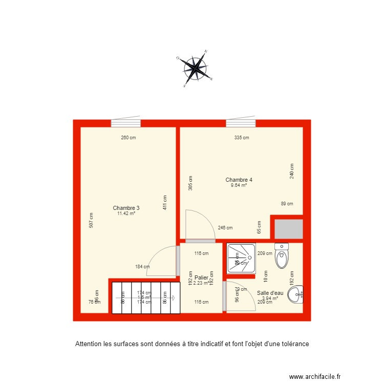 BI 2747 étage 2 côté. Plan de 0 pièce et 0 m2