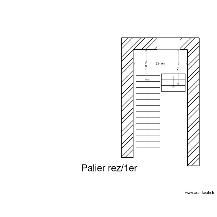 CMV palier Rez 1er côté. Plan de 0 pièce et 0 m2