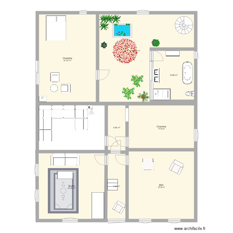 Etage. Plan de 0 pièce et 0 m2