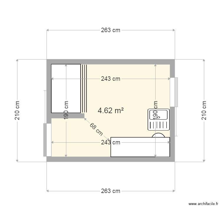 cuisine nini. Plan de 0 pièce et 0 m2