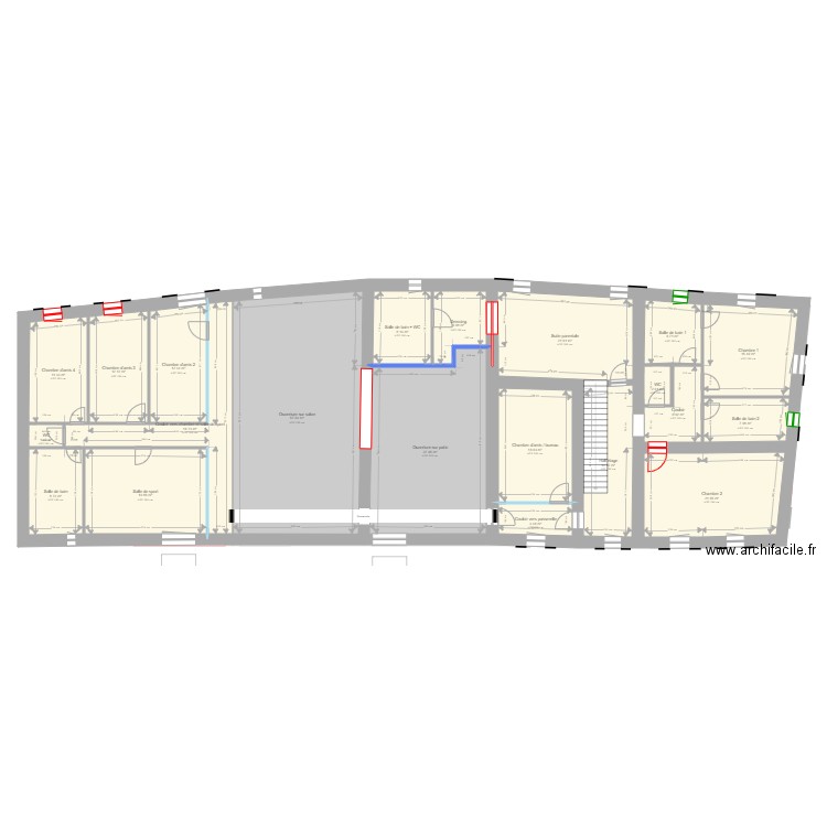 Mas Sarrians projet renovation. Plan de 0 pièce et 0 m2