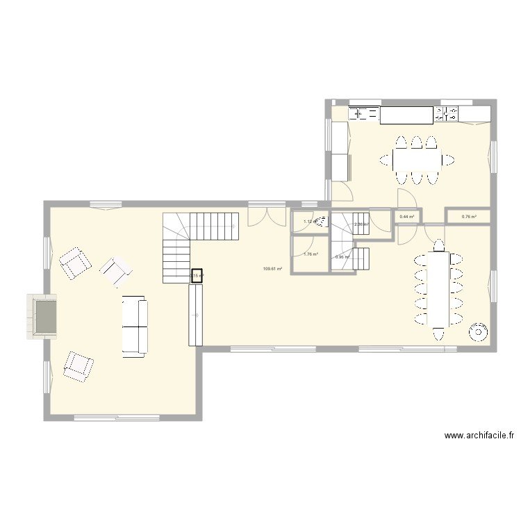 muscadelle RdC actuel2. Plan de 0 pièce et 0 m2