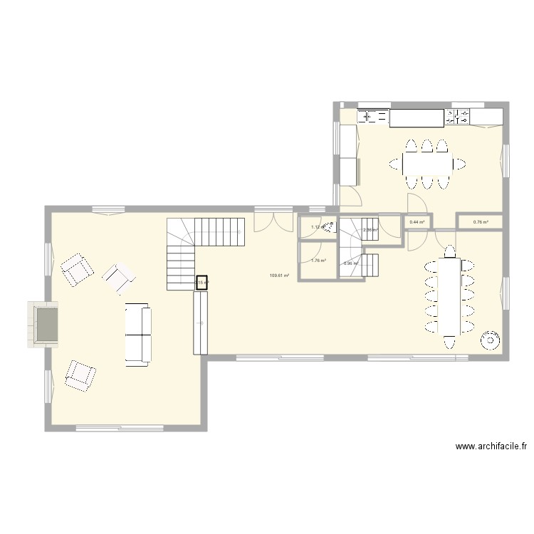 muscadelle RdC actuel2. Plan de 0 pièce et 0 m2