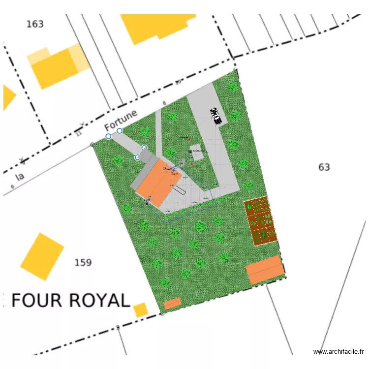 MOREAU IMPLANTATION. Plan de 