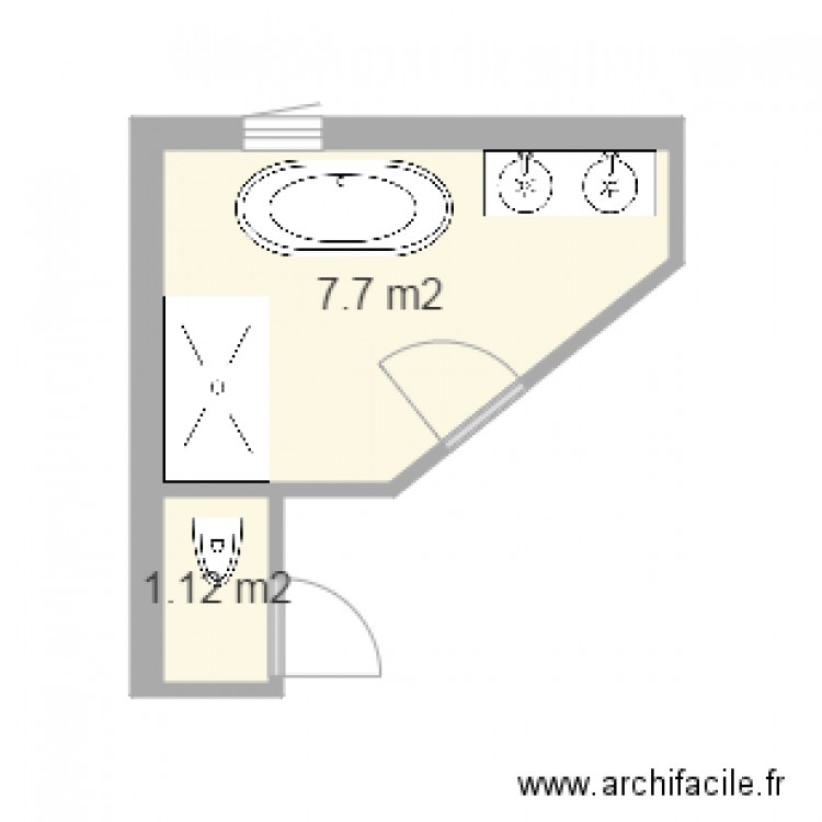 SDB 4. Plan de 0 pièce et 0 m2