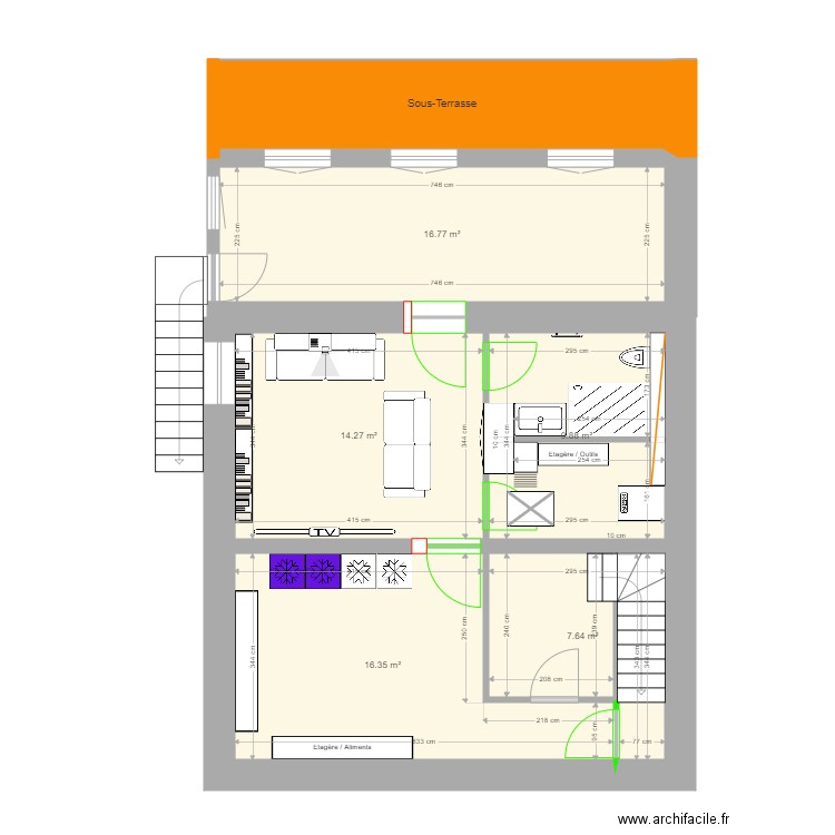 New Cave. Plan de 0 pièce et 0 m2