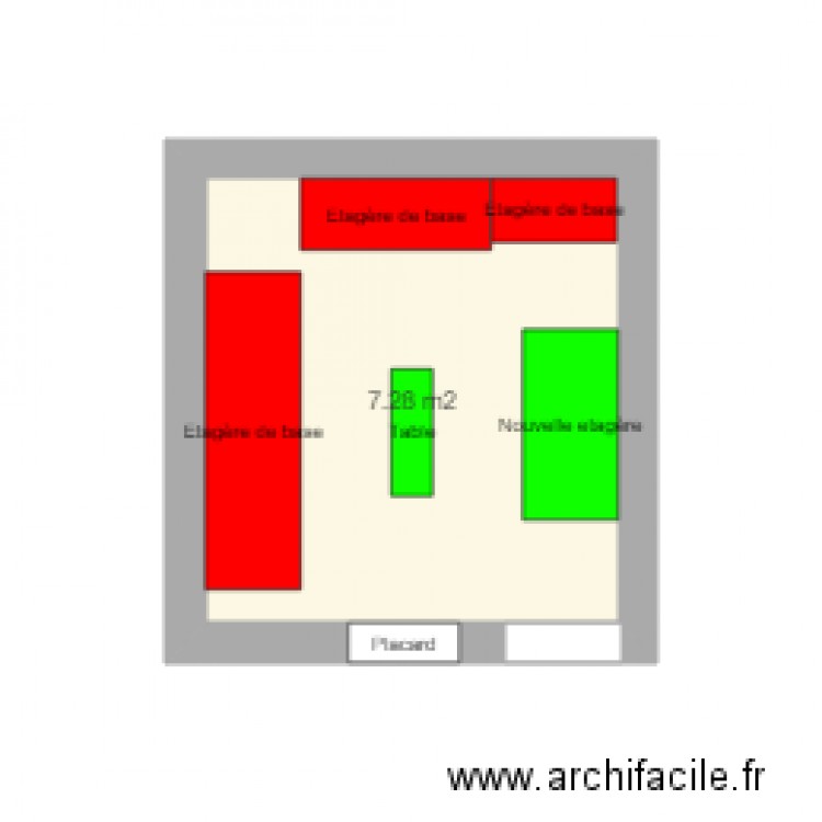 Etage projet. Plan de 0 pièce et 0 m2